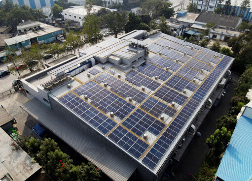250kWp industrial solar installation at Schmalz India Bhosari