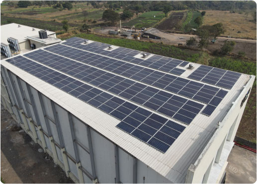250kWp industrial solar rooftop project at Balaji Valve Chakan